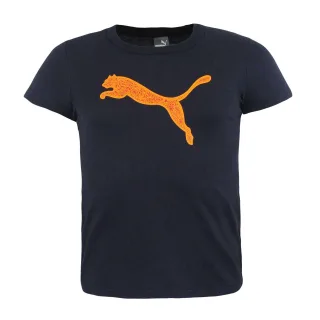 Puma Womens BT 456 Kurzschlämung T-Shirt Navy Top 593155 03
