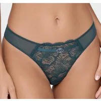 LASCANA String Nikoletta aus floraler Spitze und feinem Mesh in transparenter Optik