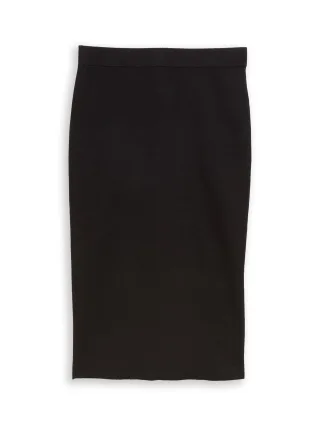 Tom Tailor - Midi-Rock mit Schlitz deep black - Gr. - 40