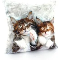 Weckbrodt Dekokissen Katzen, Kissenhülle ohne Füllung, 1 Stück