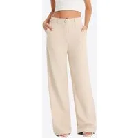Imily Bela Anzughose Damen High-Waist Wide Leg Elegant Business Marlene-Hose (Packung, 1-tlg., 1per-Pack) in Unifarbe