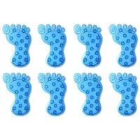 HAC24 Duscheinlage Anti-Rutsch Pads für Dusche & Badewanne Rutschfeste Duschpads, B: 9,5 cm, L: 14,5 cm, Set, 8-tlg., mit Saugnäpfen