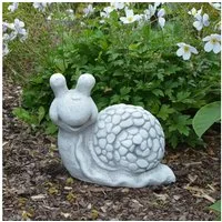 gartendekoparadies.de Gartenfigur Lustige Schnecke, H. 32 cm, 22 kg, Frostsicher
