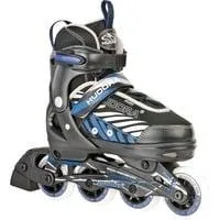 Kinderinliner Leon Gr. 33-36, Inline-Skates schwarz/blau