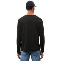 Marc O'Polo Langarmshirt mit dezentem Logo-Print vorne