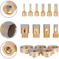 Melko Diamanttrockenbohrer Diamantbohrer Diamantbohrkrone M14 Nass+Trocken 6-120 mm Fliesenbohrer, Ø 6 mm, Stück, durch schräges Ansetzen, wird keine zusätzliche Anbohrhilfe benötigt