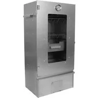 Grafner Räucherofen Räucherofen mit 3 Etagen 44x28x80 mit Sichtfenster und Thermometer, integriertes Thermometer, 3 Etagen