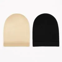Widmann S.r.l. Kostüm-Perücke Wig Cap 2er Set Perückenkappe schwarz & beige Kostümzubehör, Sicher, bequem, unsichtbar