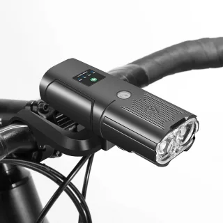 Bikight Smart Bike Headlight 6000 Lumens Big Floodlight 10000mAh Battery Power Bank Waterproof Auto-light adjustment Fro