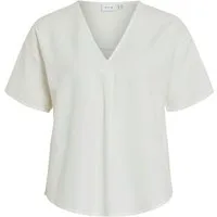 Vila Blusenshirt V-Ausschnitt mit Überlappung und Kurzarm VIPRISILLA V-NECK S/S TOP/1 - NOOS