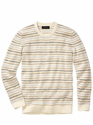 Mey & Edlich Herren Sommerstarter-Pullover Weiß 95 % Baumwolle, 5 % Polyester