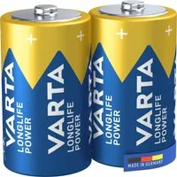 VARTA Longlife Power D Batterien 2er – Hochleistungsbatterien, 10 Jahre Batterie
