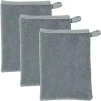 Erwin Müller Waschhandschuh Abschminkhandschuh 3er-Pack, Microfaser, Microfaser Uni