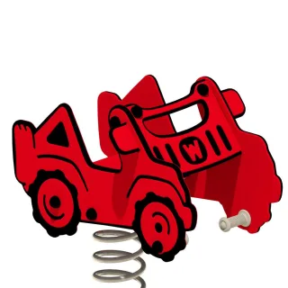 Robuste Federwippe Jeepey für öffentliche Spielplätze - Wetterfestes HDPE Wipptier Geländewagen Design - Langlebiges Spielplatzgerät für Kinder - Wickey