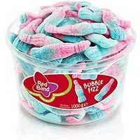 Ravazzi Gummy Süßigkeit, Red Band Bubble Fizz saure Schaumzucker Fläschchen mit Kaugummi 1000g