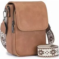Oemmn Umhängetasche Schultertasche Damen Handtasche,RFID-blockierende Schultertasche, mit Geldbörse,verstellbarer breiter Träger,abnehmbarer Schulterriemen