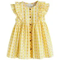 Next Blusenkleid Kleid mit Rüschenärmeln (1-tlg)
