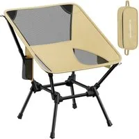 SONGMICS Campingstuhl Gartenstuhl, Klappstuhl, bis 150KG belastbar, klappbar mit verstellbarer Höhe, Stahlrahmen, Kopfstütze, 1er/2er Set