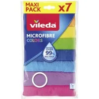 Vileda Vileda Mikrofaser Allzwecktuch Colors XXL 7-er Reinigungstücher (Mikrofaser)