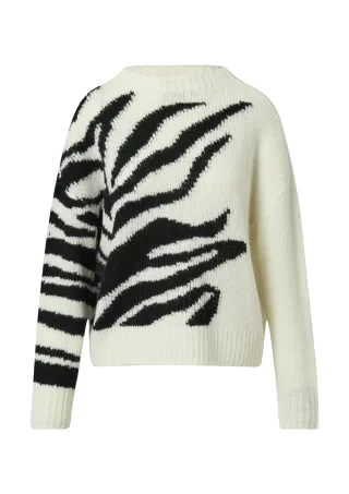 comma - Strickpullover weiß - Gr. - 36