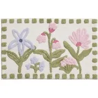 Next Badematte Badematte mit floralem Aquarellmotiv, Höhe 80 mm, Baumwolle