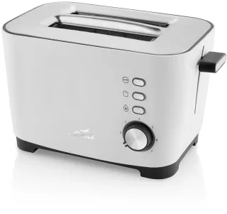 eta Toaster "Ronny ETA316690000" 2 kurze Schlitze für 2 Scheiben 800 W weiß, in einem edlen Design und 7 Bräunungsstufen