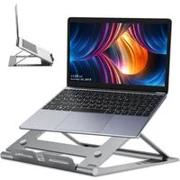 MOPUEA Laptoptisch Laptop-Ständer höhenverstellbar neigbar klappbar, tragbar (5052 Aluminiumlegierung + ABS, 1-St., Ergonomischer Tablet-Ständer), Größenkompatibilität: 17,3 Zoll und darunter
