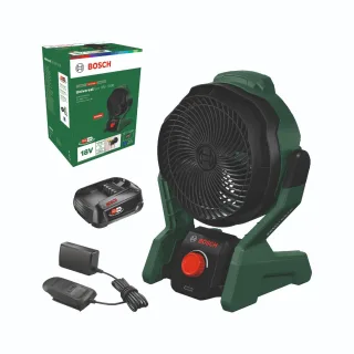 Bosch Akku-Ventilator UniversalFan 18V-1000, 1 x Akku PBA 18V 2.0Ah, Ladegerät - 06039E1001