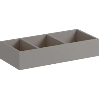 Geberit Xeno2 Schubladeneinsatz H-Teilung 32,3x6,2x15cm, sculturagrau, 500526001 500526001