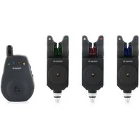 MK Angelsport elektronischer Bissanzeiger MK Multi Sounder Funk Bissanzeiger 3+1 Ampel 1:1 Übertragung, (3 Funkbissanzeiger mit Direktübertragung)