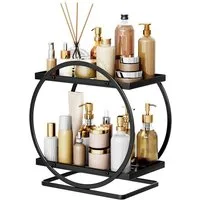 TUWENA Make-Up Organizer Makeup Organizer, 2 Stöckiger Kosmetik Aufbewahrungskorb