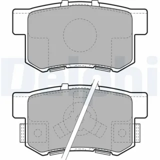 Delphi Bremsbel?ge hinten Honda Accord Cr-V Crosstour Fr-V