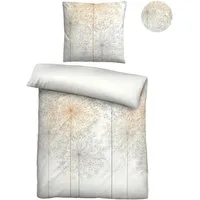 Biberna Bettwäsche 0614510, Mako-Satin, 2 teilig, feiner Glanz + weicher Griff, pflegeleicht, ganzjährig einsetzbar, RV
