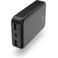 Hama Powerbank 10000mAh, 1x USB-C, 2x USB-A, Anthrazit, akkuschonend Laden Powerbank 10000 mAh