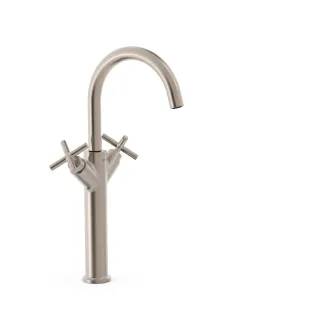 Tres 2 Griff Waschtischarmatur XL Mit Griff G3/8" flexible Anschlussschläuche, 28380301AC 28380301AC