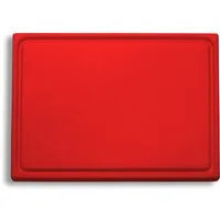 F. DICK Schneidebrett mit Saftrille Kunststoff rot 265x325x18 mm