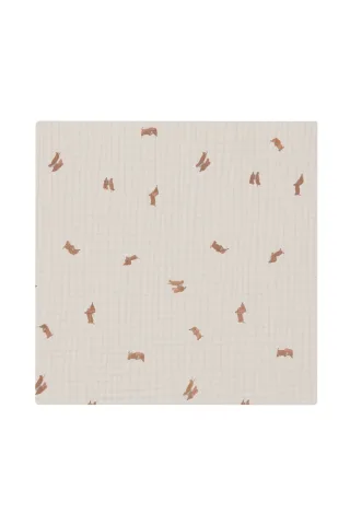 Leevje Musselintuch Hund - 70 x 70cm