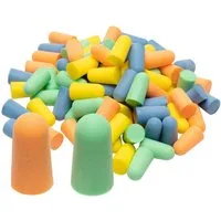 Casativo Gehörschutzstöpsel Ohrstöpsel Gehörschutz 100er&200er Pack SNR 33dB für Arbeit & Schlaf, 100/200 Stk. Vorratspack, bunt, Ultraweicher PU-Schaumstoff