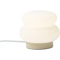 Qazqa Tischleuchte Kumo, ohne Leuchtmittel, Warmweiß, QAZQA Tisch­leuchte, g9, Beige, Glas, Japandi
