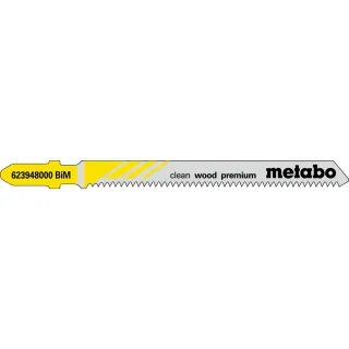 Metabo Stichsägeblätter clean wood premium BiM - 5 Stück - 623948000