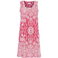 Ringella Sommerkleid im Ornament-Alloverprint mit Biesen am Ausschnitt aus weicher Baumwolle/Modal-Mischung