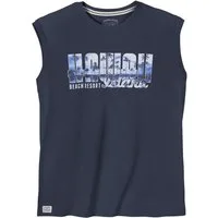 redfield Muscleshirt Redfield Tank Top Beach in großen Größen, blau