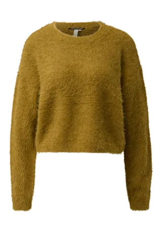 qs - Strickpullover gelb - Gr. - M