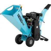 Hillvert Häcksler Gartenhäcksler Ø 70 mm Schredder Holzhäcksler Benzin 6,5 PS 2 Klingen