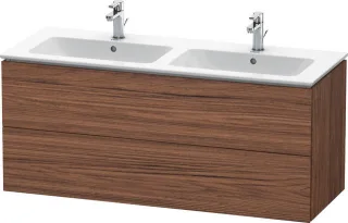 Duravit L-Cube Waschtischunterbau wandhängend Nussbaum dunkel Matt 1290x481x550 mm - LC625802121 LC625802121