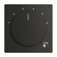 Zentralscheibe Temperatur rund 1794 R-885, Thermostat schwarz, Retail