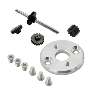 Upgraded Metal Parts Set 370 Motor Conversion Seat Gearbox Gear Kit for TOYOTA LC79 MNRC MN82 MN78 1/12 Land Cruiser Cra