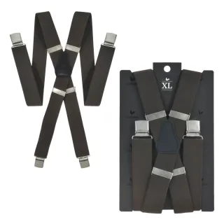 Sir Redman Hosenträger Herren extra lang für Männer mit Bauch XL – braun. Die ideale Lösung für starken Halt ohne Einschneiden und Druck am Bund.