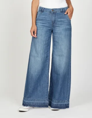 GANG - 94MONA - wide fit simple midblue - Gr. - 30