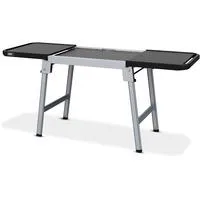 Grilltisch 3400154, ausziehbar, universell einsetzbar grau/schwarz, für SLATE, Lumin, Pulse uvm.